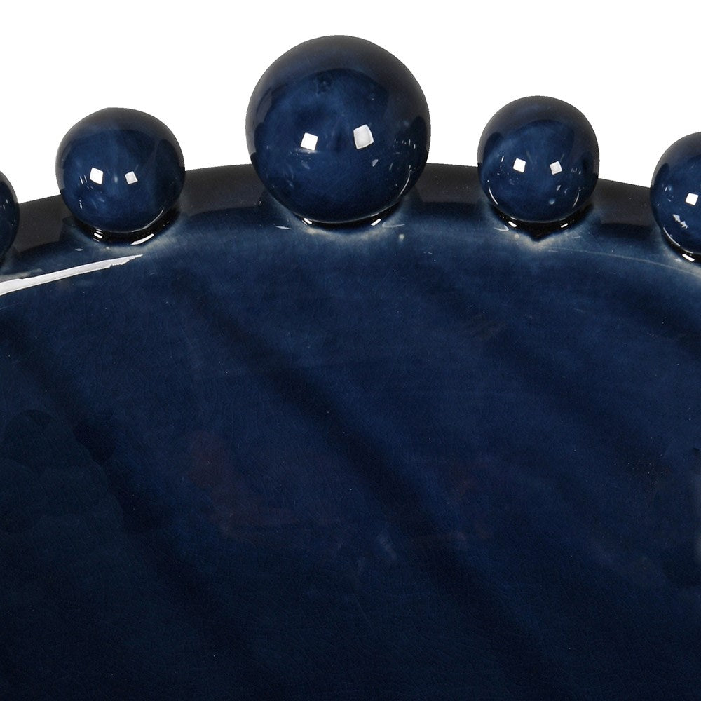 Emmerdale Dark Blue Bowl with Balls on Rim-4