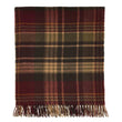 Estate Plaid Merino Throw - Burgundy