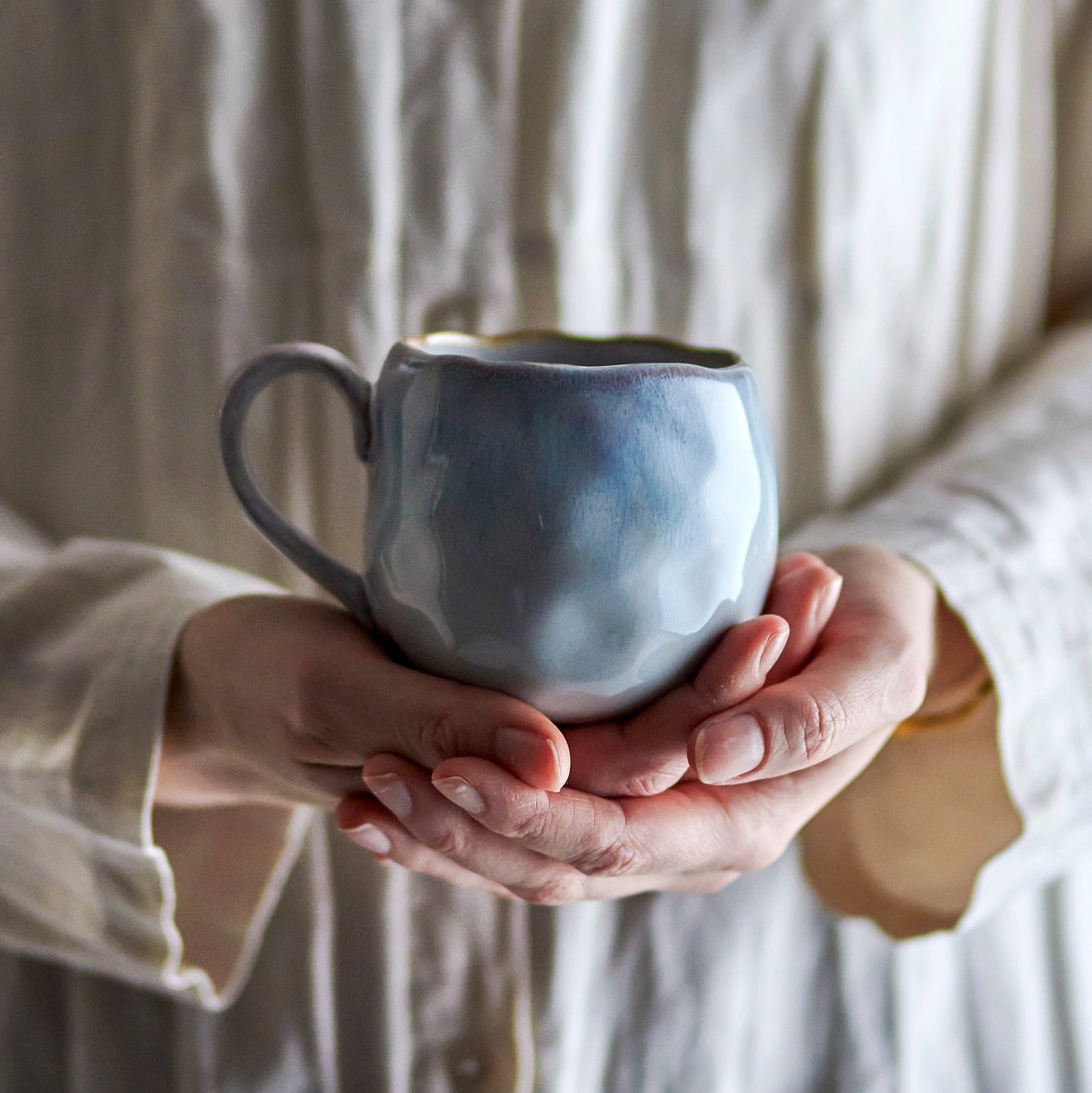 Estella Cup, Blue, Stoneware | Annie Mo's2