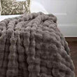 Faux Fur Brown Throw 145 x 170cm | Annie Mo's