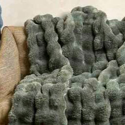 Faux Fur Eucalyptus Throw 145 x 170cm | Annie Mo's