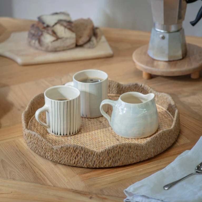 Farlow Round Scalloped Tray 36cm | Annie Mo's