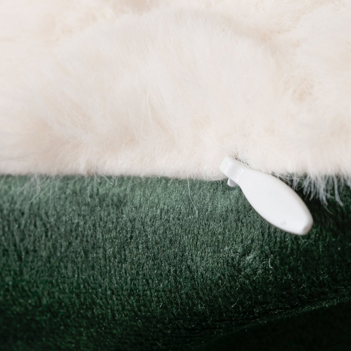Faux Fur Winter Scene Christmas Cushion 45cm Square-C