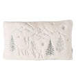 Faux Fur Winter Scene Christmas Cushion 50cm | Annie Mo's