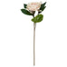 Faux Peony Stem with Flower and Bud 55cm