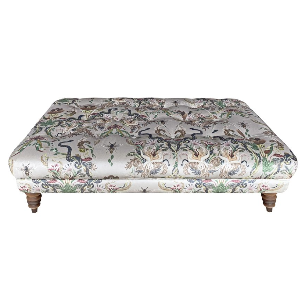 Felicity Footstool | Patterned Fabrics | Annie Mo's