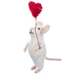 Felt Mouse with Heart 10cm | Annie Mo's
