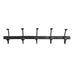 Five Hook Black Metal Multi Wall Hook 79cm | Annie Mo's