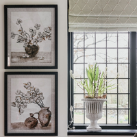 Flowers in Pot Framed Set of Two Prints 60cm | Annie Mo's
