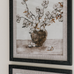 Flowers in Pot Framed Set of Two Prints 60cm
