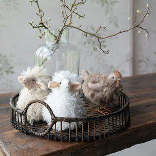 Fluffy Hen Mix of Two 18cm | Annie Mo's E