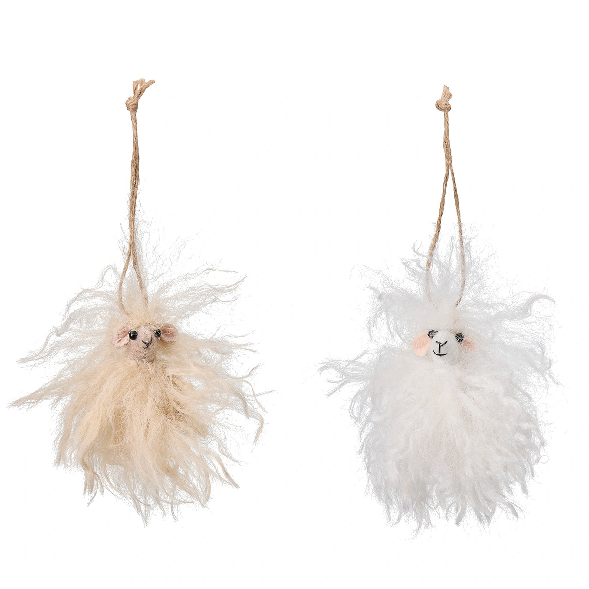 Fluffy Lamb Mix of Two Hanging Easter Decor 8cm | Annie Mo's