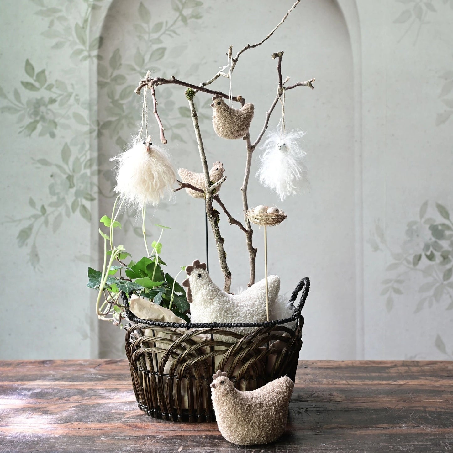 Fluffy Lamb Mix of Two Hanging Easter Decor 8cm | Annie Mo's B