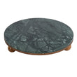 Forest Green Marble Tray with Ball Feet 40cm