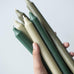 Forest Green Tall Rustic Dinner Candle 29cm | Annie Mo's B