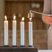 Wooden Candle Holder with Seven Candle Clots 35cm