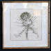  Framed Thistle Monochrome Picture 60cm  | Annie Mo's