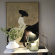 Framed Lady on Horse Print 