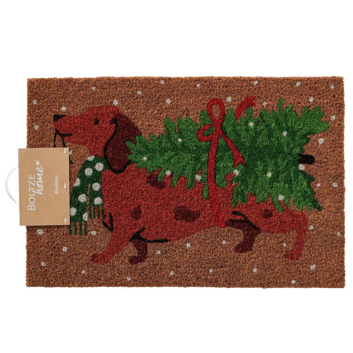 Fritz Dog Christmas Doormat 60cm x 40cm | Annie Mo's