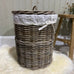 Round Rattan Laundry Baskets with Lining - Size Choice | Annie Mo's