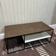 Fulham Metal and Enamel Coffee Table 106cm - CLEARANCE | Annie Mo's