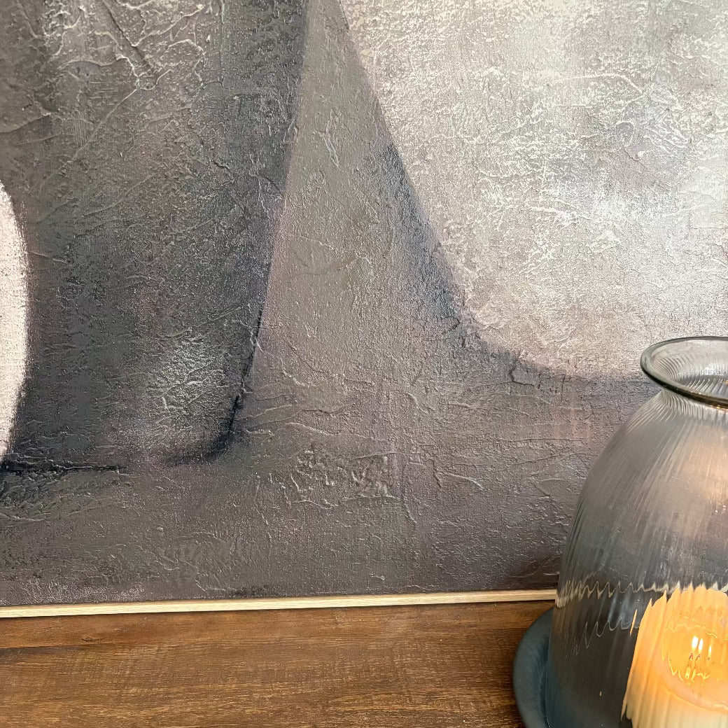 Ceramic Pots Framed Canvas 140cm-D