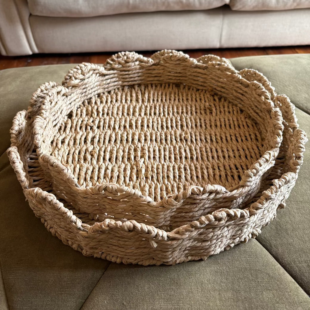Scallop Edge Round Tray 33cm