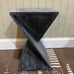 Grey Two Tone Z Shaped Side Table 59cm CLEARANCE | Annie Mo's
