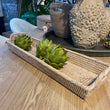 Artisan Weave Long Handled Rattan Tray 53cm