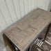 Grey Oak and Oak Veneer Tall Console Table - CLEARANCE