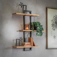Portland Three Tiered Wall Shelf 75cm Wide