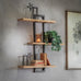 Portland Three Tiered Wall Shelf 75cm Wide