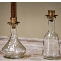 Glass Candlesticks - Clear | Annie Mo's