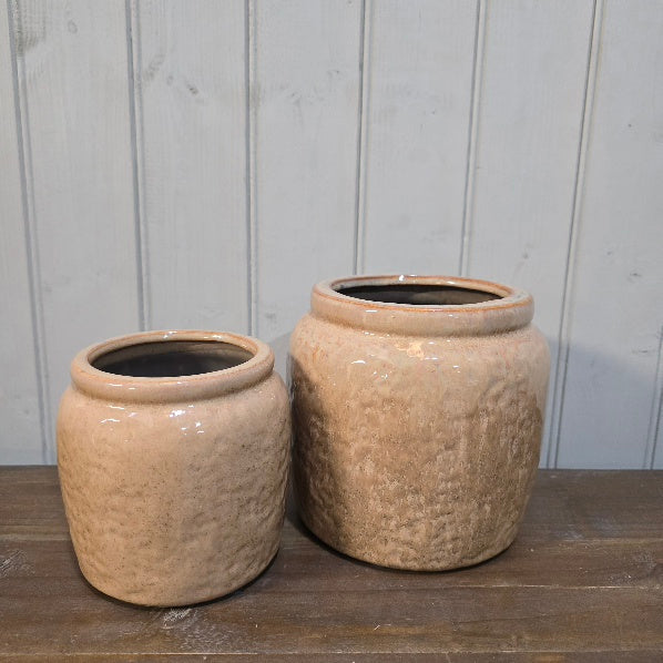 Glazed Clay Planter with Edge 12cm 4 | Annie Mo's