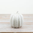 Glazed White Decorative Pumpkin 15.5cm | Annie Mo's