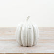 Glazed White Decorative Pumpkin 17cm | Annie Mo's