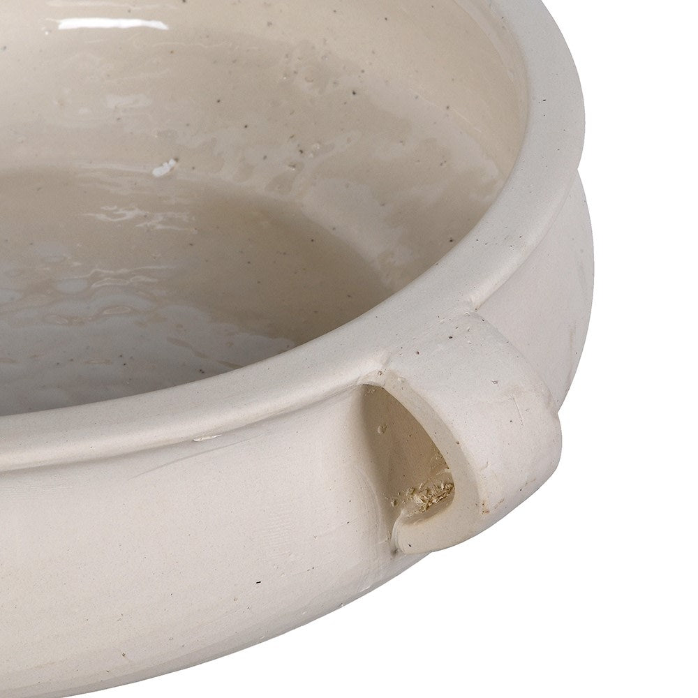 Glazed Ivory Decorative Pot 41cm | Annie Mo's-B