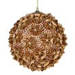 Gold Diamante Flower Bauble 10cm | Annie Mo's