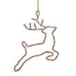 Gold Hanging Diamante Reindeer Bauble | Annie Mo's