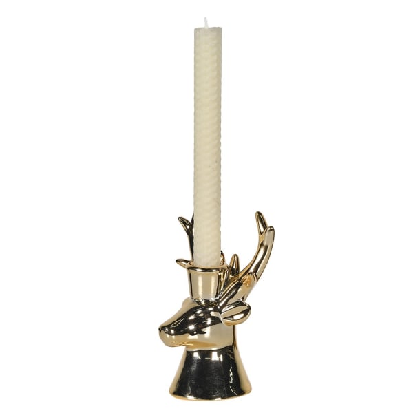 Gold Porcelain Candle Holder for Dinner Candles