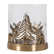 Gold Reindeer Hurricane 14cm | Annie Mo's