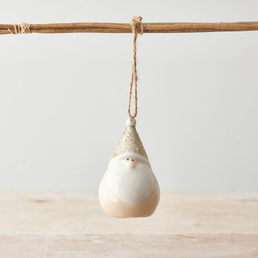 Gold Glitter Hanging Gonk 8cm