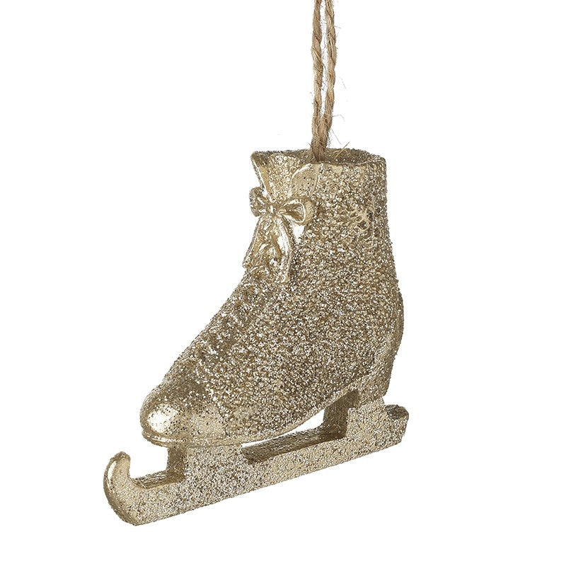 Golden Ice Skate Hanger 6cm | Annie Mo's