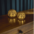 Golden Snow Globes - Size Choice