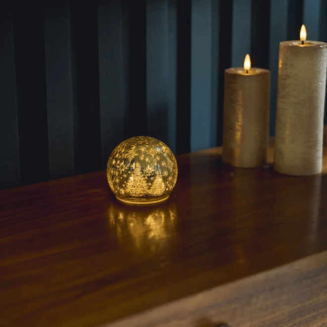 Golden Snow Globes - Size Choice-B