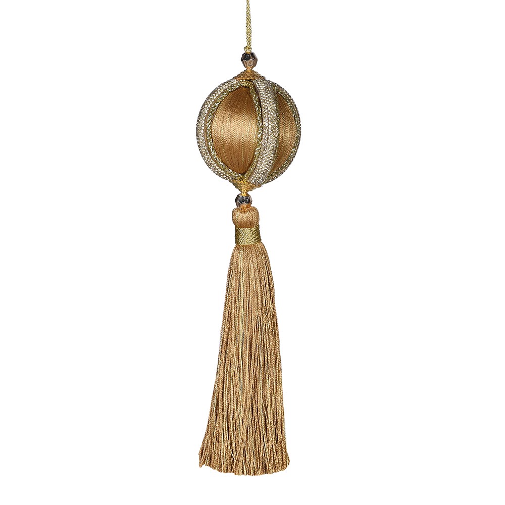 Golden Tassel Bauble 23cm | Annie Mo's
