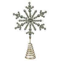 Green Rhinestone Tree Topper 30cm | Annie Mo's