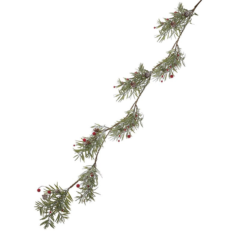 Green Rosemary and Berries Garland 130cm | Annie Mo's