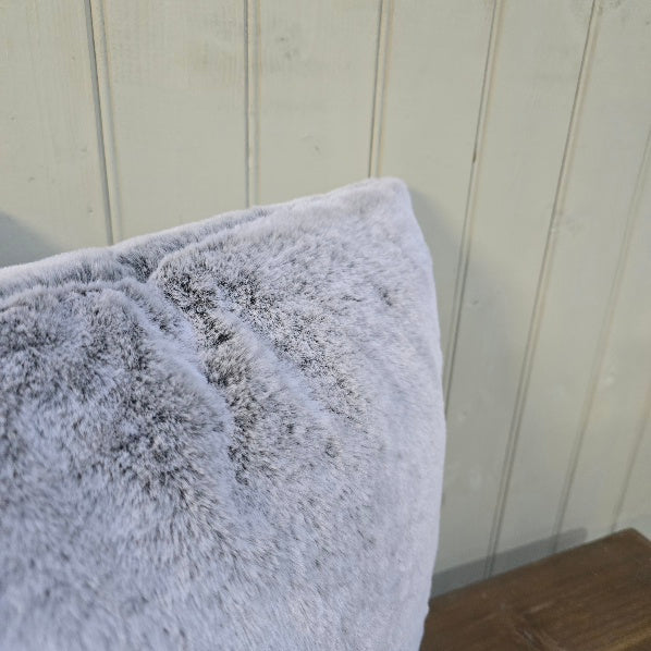 Grey Faux Fur Cushions 2
