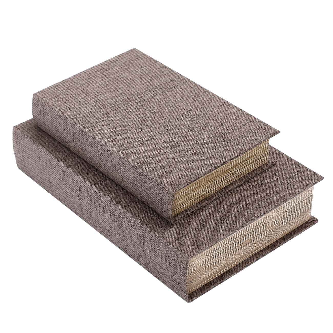 Grey Set of Two Book Boxes 33cm | Annie Mo's B